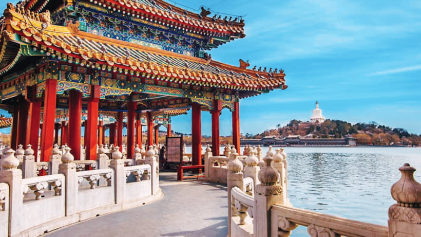 Beijing: Beihai park e-ticket entry - Walking beside Beihai Lake