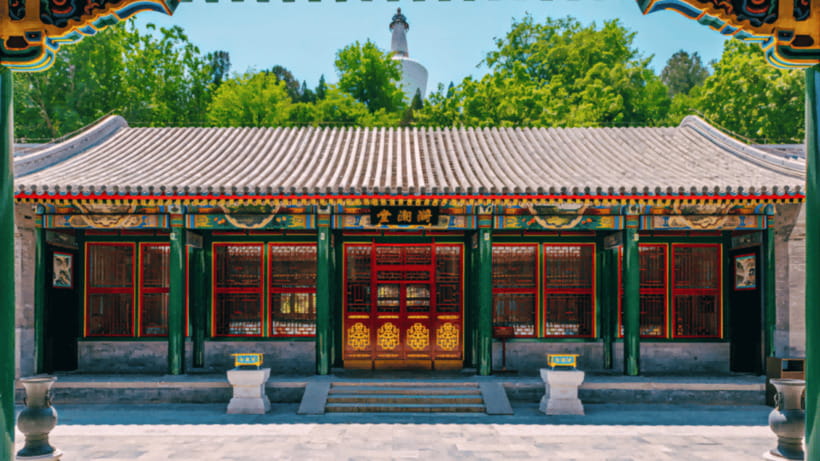 Beijing: Beihai park e-ticket entry - The Nine-Dragon Wall and Round City