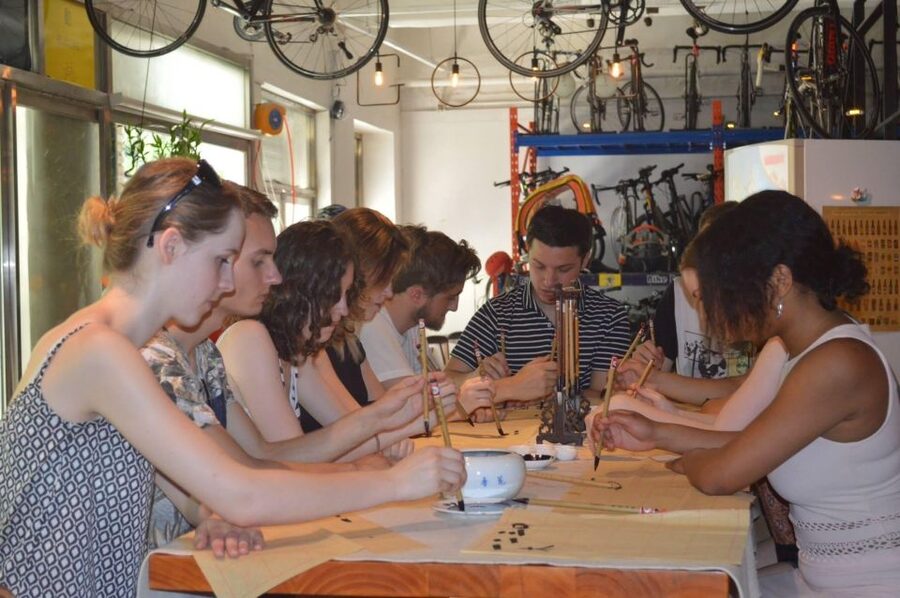 Beijing Calligraphy Class - Learning the brush, ink, and paper