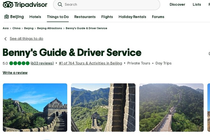 Beijing Forbidden City & Mutianyu Great Wall Private Day Tour - Booking details and cancellation rules
