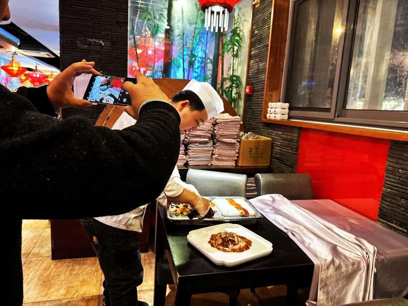 Beijing Hutong Food Crawl Delights: Peking duck, Hotpot&More - Peking Duck With a Live Carving Show