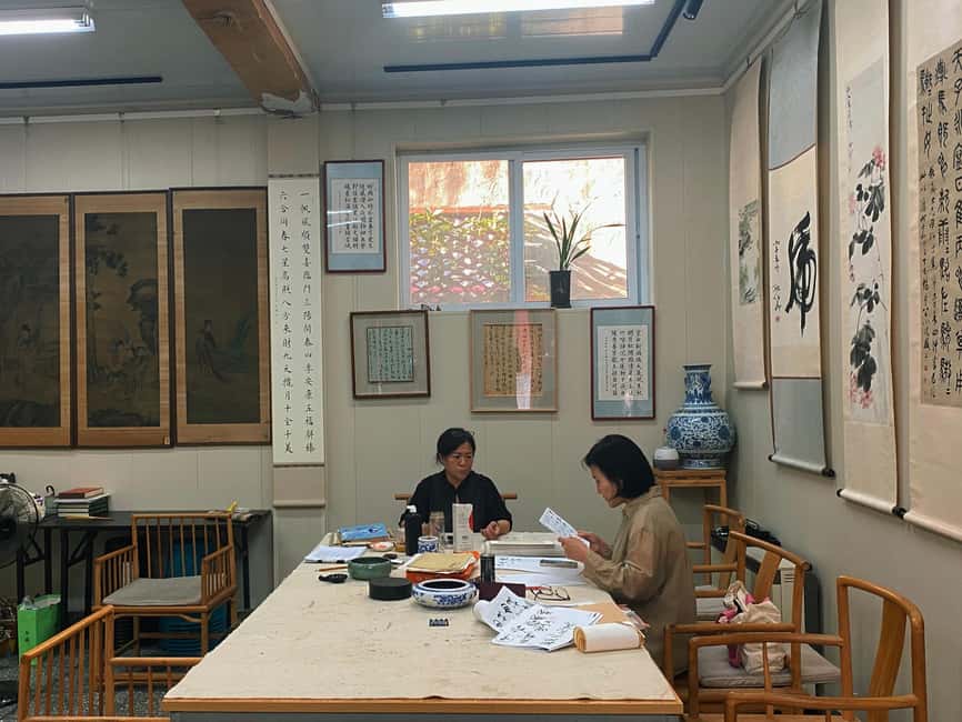 Beijing liulichang : Learn Calligraphy orCarving from Master - What the two to two and a half hours feel like