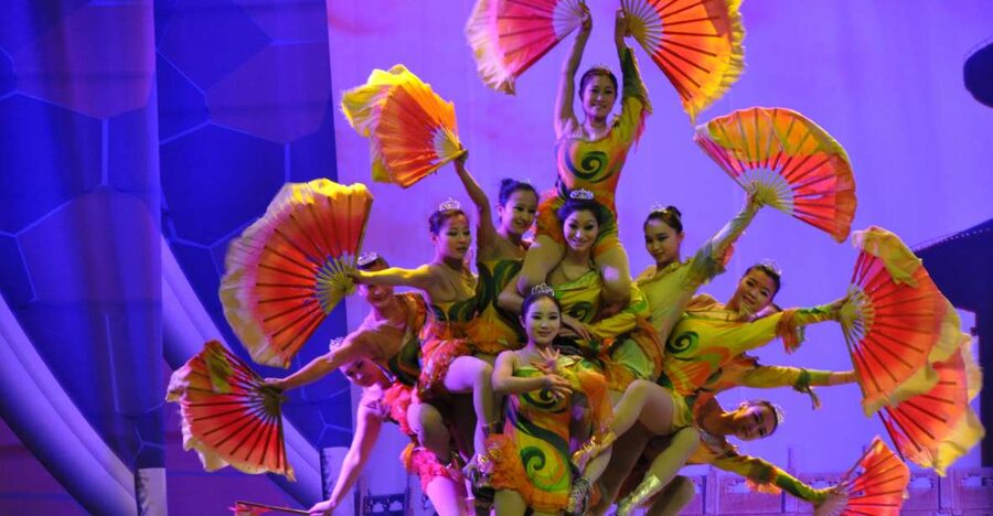 Beijing Night Tour with Acrobatics Show & PekingDuck Dinner - The acrobatics show brings the evening to life
