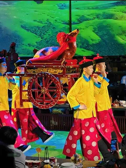 Beijing Royal Banquet with Chinese culture prefermance - Longevity noodles and the final sweet courses