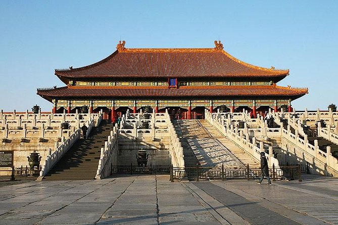 Full Day Trip Mutianyu Great Wall, Forbidden City, Tiananmen Sq. - Tiananmen Square in the morning