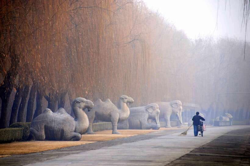 Ming Tombs Private Tour: Sacred Road, Dingling and Changling - Seeing Changling’s grand timber hall