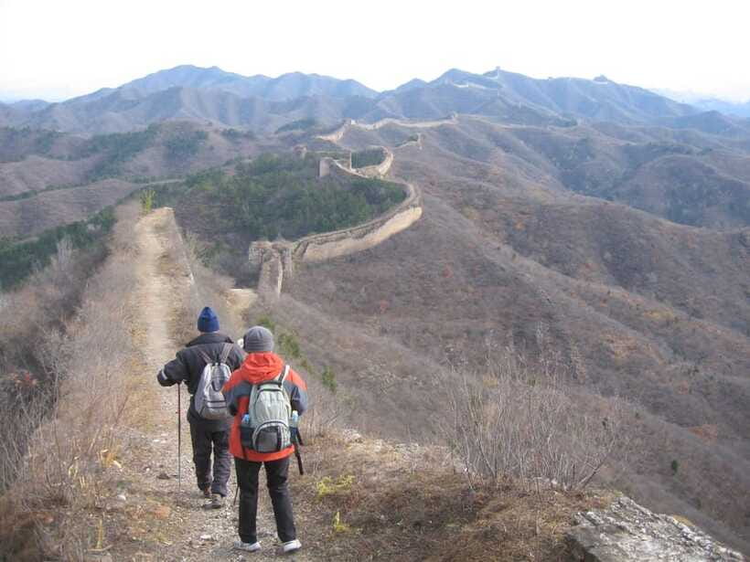 Self-guided challenging hiking from Jinshanling to Gubeikou - The forest path and return to the wall