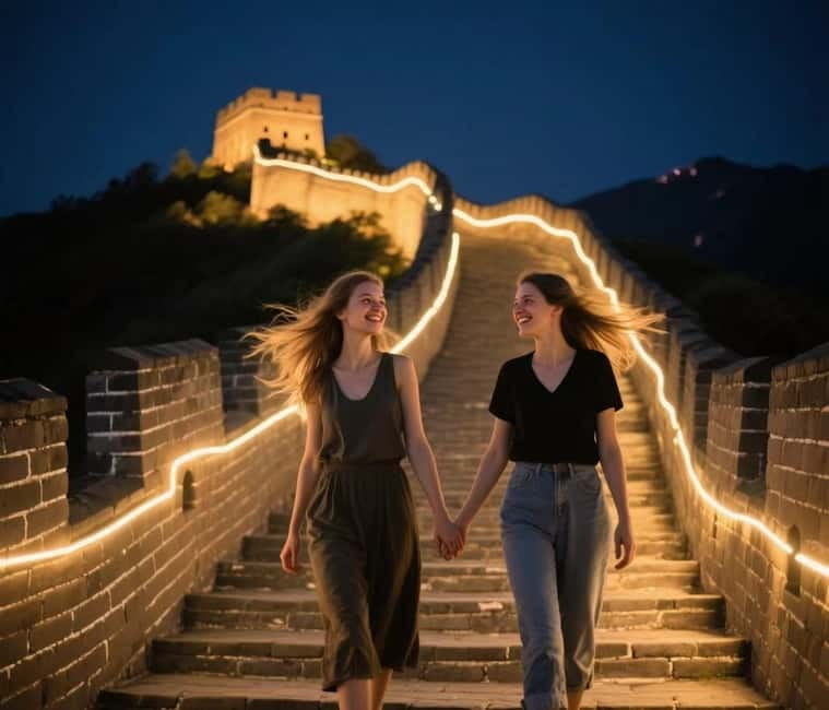 Sunset Glow at Mutianyu Great Wall Night Bus Tour+Ticket - Why Mutianyu looks different after sunset
