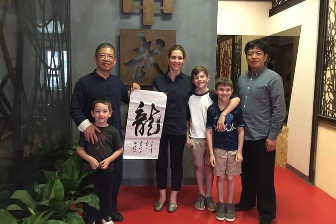 Tai Chi or Kung Fu plus Chinese Calligraphy Learning Class - When Rain Moves the Class Indoors