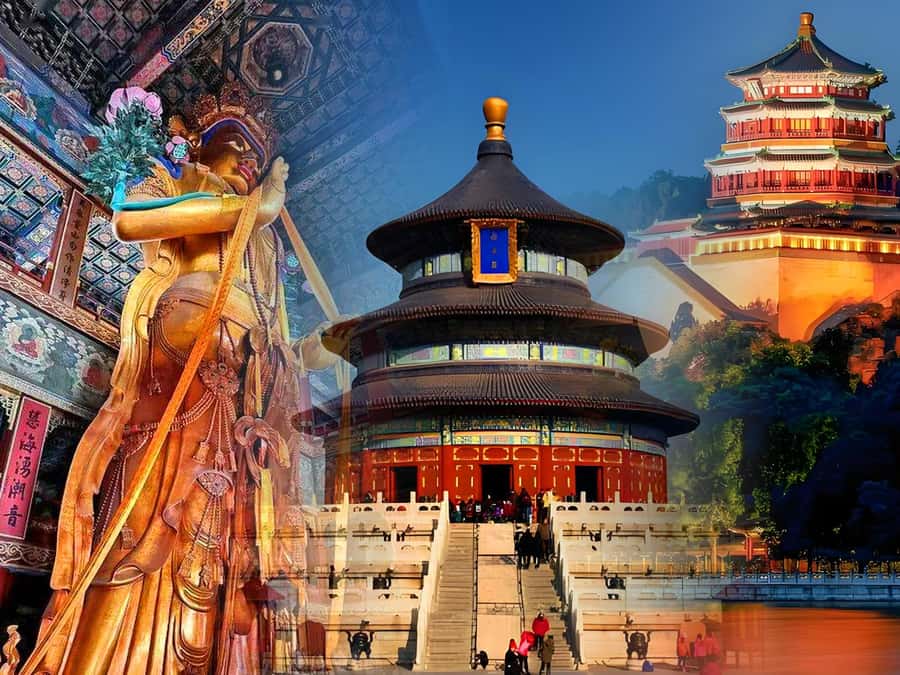 Temple Heaven, Summer Palace, Lama Temple, Hutong Bus Tour - Lama Temple and the 18-meter sandalwood Buddha