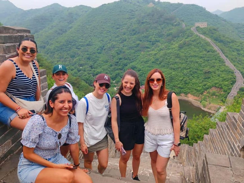Water-Great Wall Odyssey: Hike & Cruise One Day Tour - Arriving at the lake and taking the included boat
